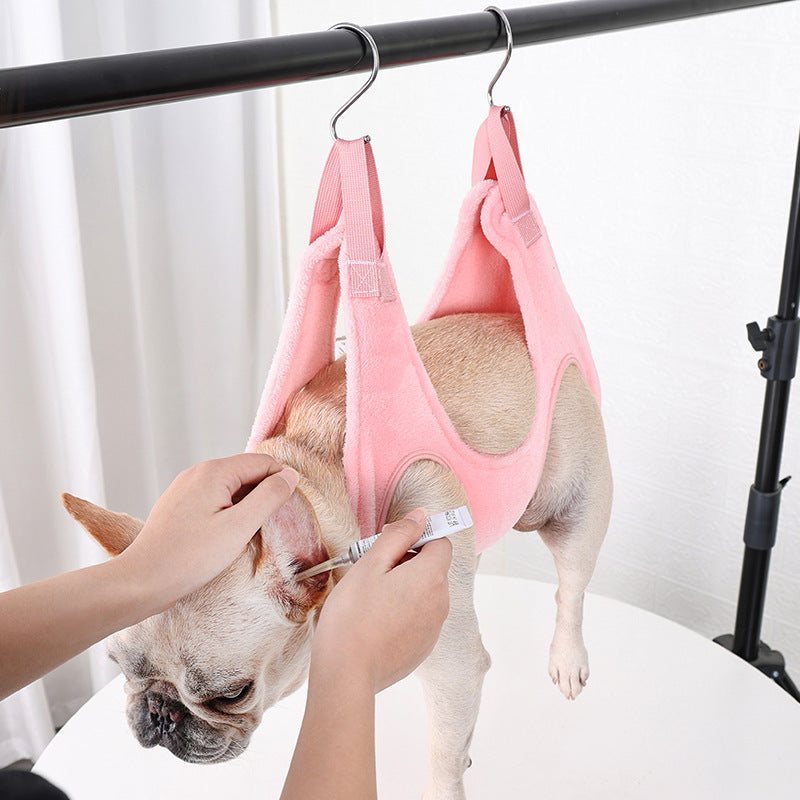 Hamaca Sujetadora para Perros – Corta Uñas y Limpia Orejas Sin Estrés
